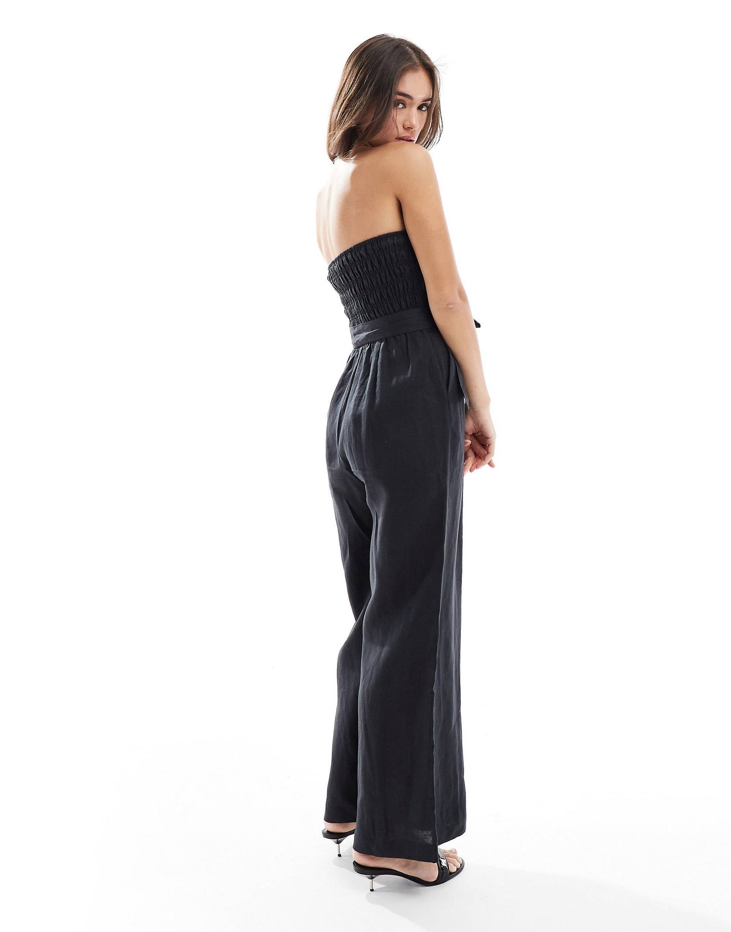 🩱 Midnight Elegance Strapless Jumpsuit