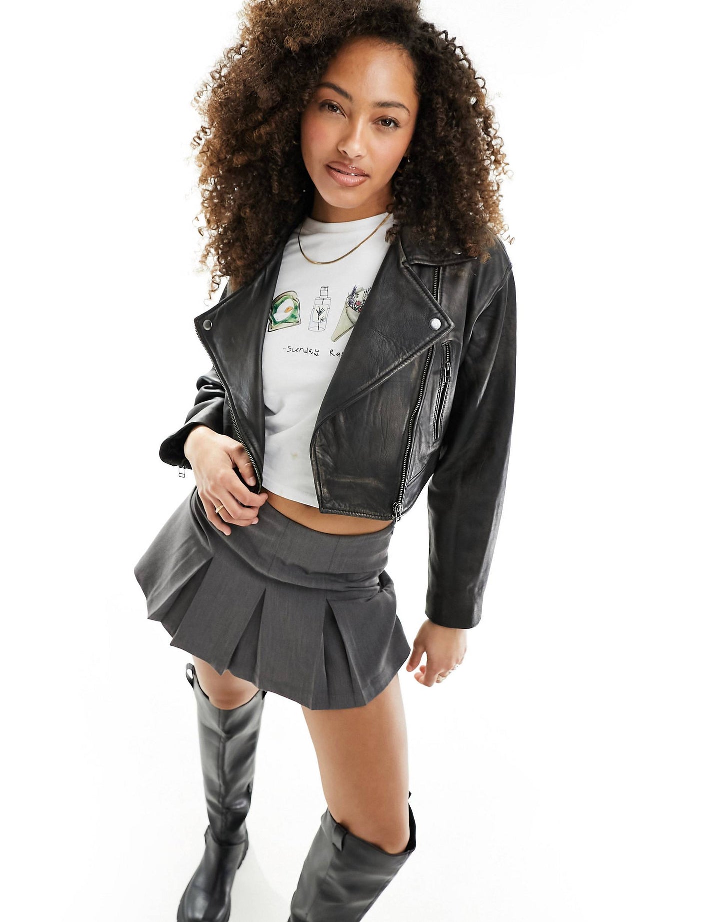 OnyxRide - Faux Leather Biker Jacket