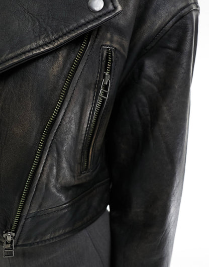 OnyxRide - Faux Leather Biker Jacket