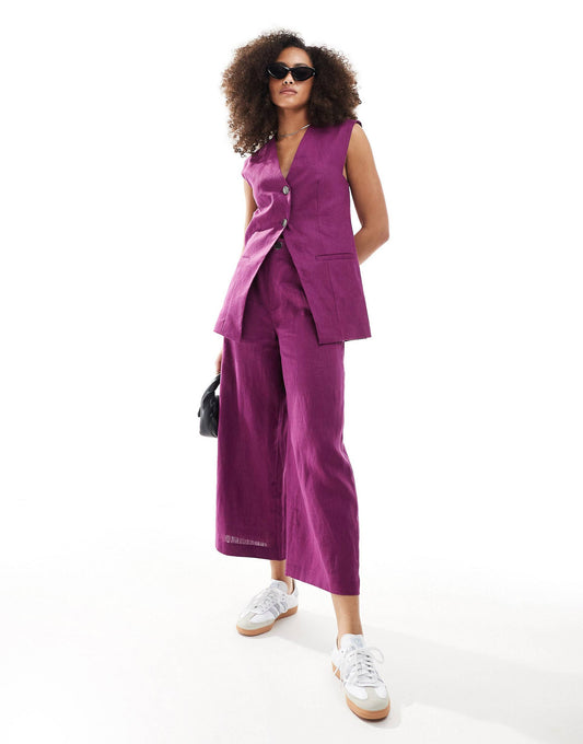 👖 Luxe Linen Lavender Trousers.